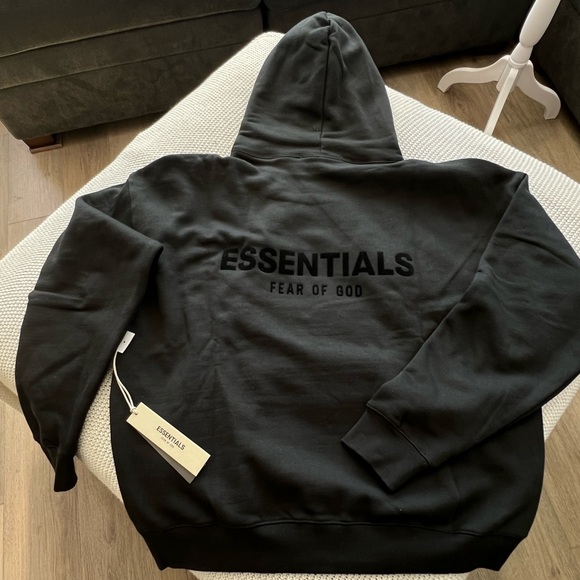 Essentials Dark Gray Hoodie - Picture 5 of 6
